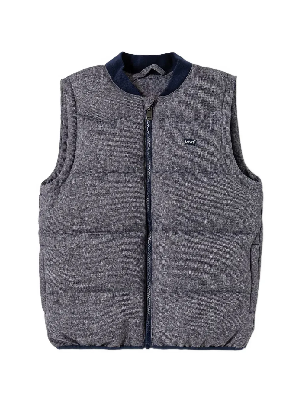 Levi's Kids Gesteppte Weste mit Logo-Patch - Grau