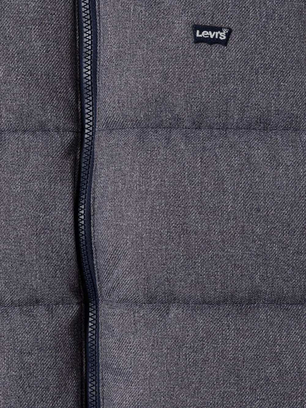 Levi's Kids quilted logo-patch gilet Grijs