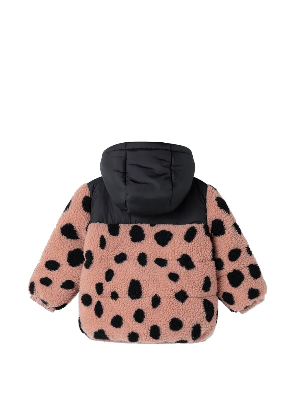 Liewood Niko jack met fleece textuur en stippen Roze