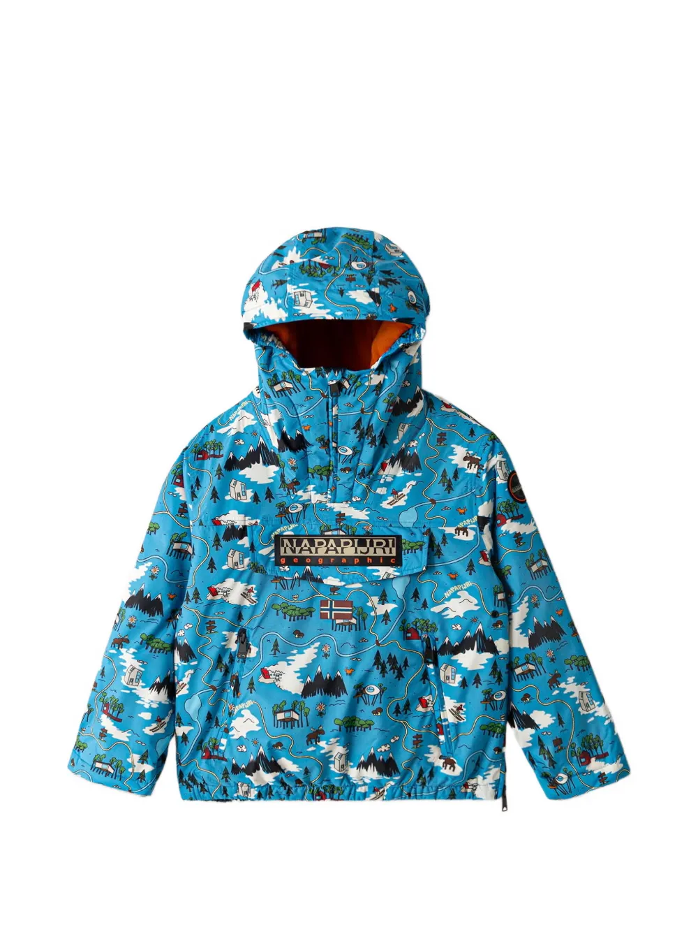 Napapjiri Kids Jack met grafische print Blauw