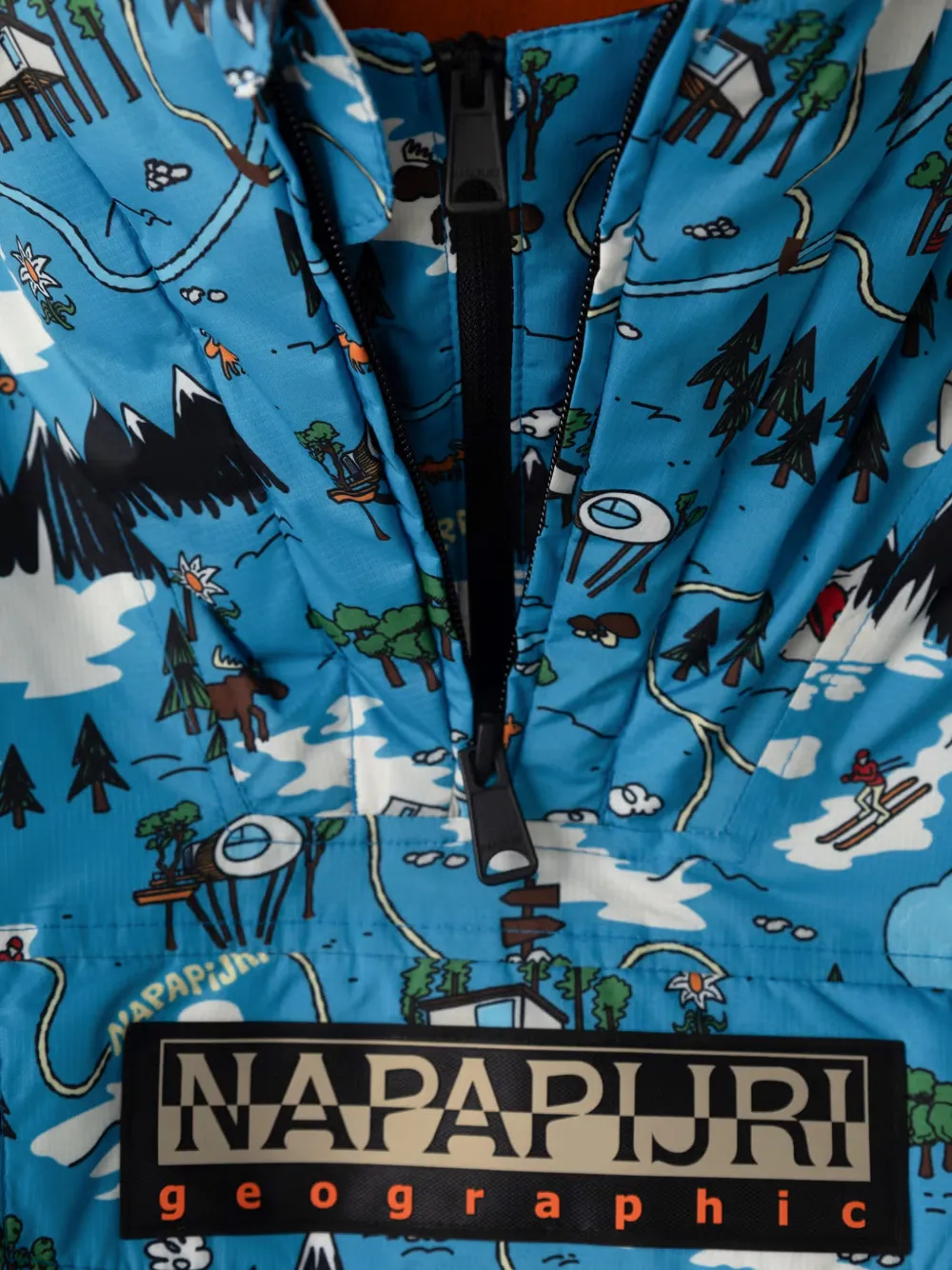 Napapjiri Kids Jack met grafische print Blauw