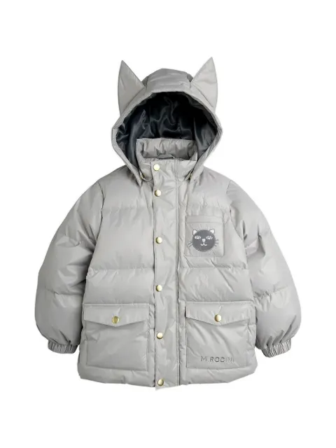 Mini Rodini Cat Ears patch-padded jacket
