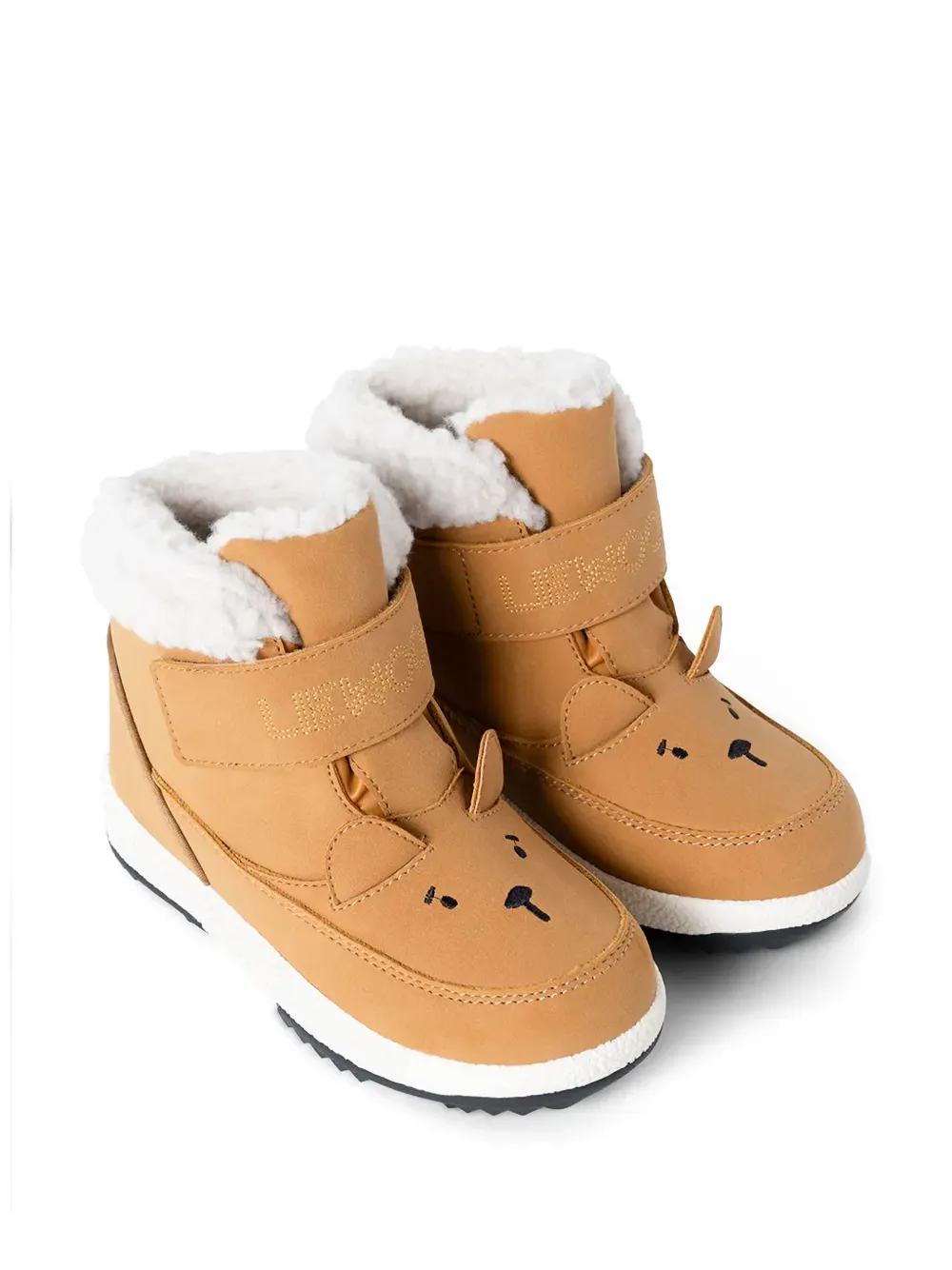 Liewood Barley Bear touch-strap boots - Marrone