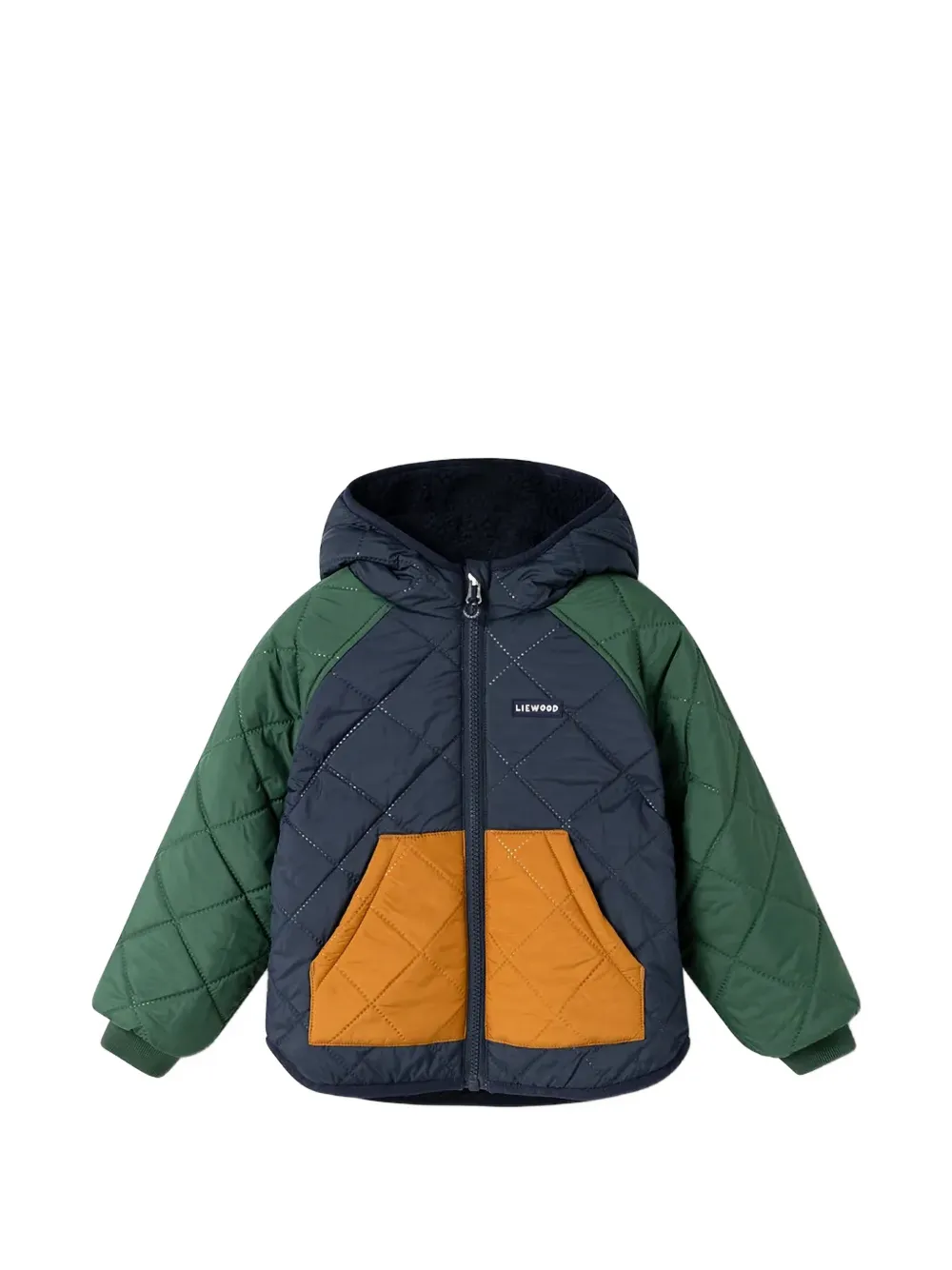 Liewood Jackson reversible quilted teddy jacket Blauw
