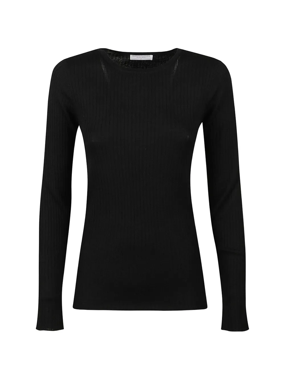 Majestic Filatures ribbed long-sleeve sweater