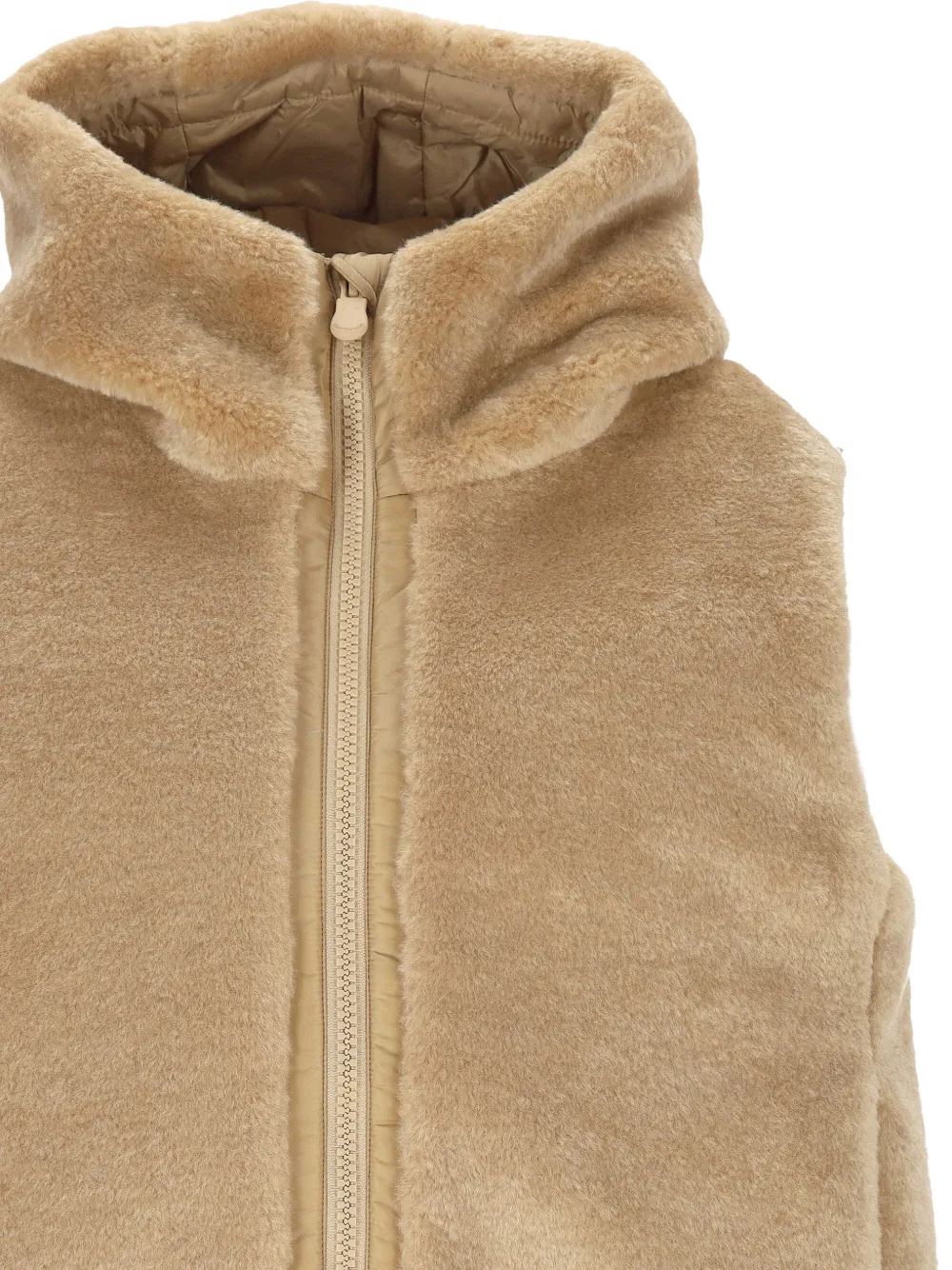 Save The Duck Gilet van imitatiebont Beige