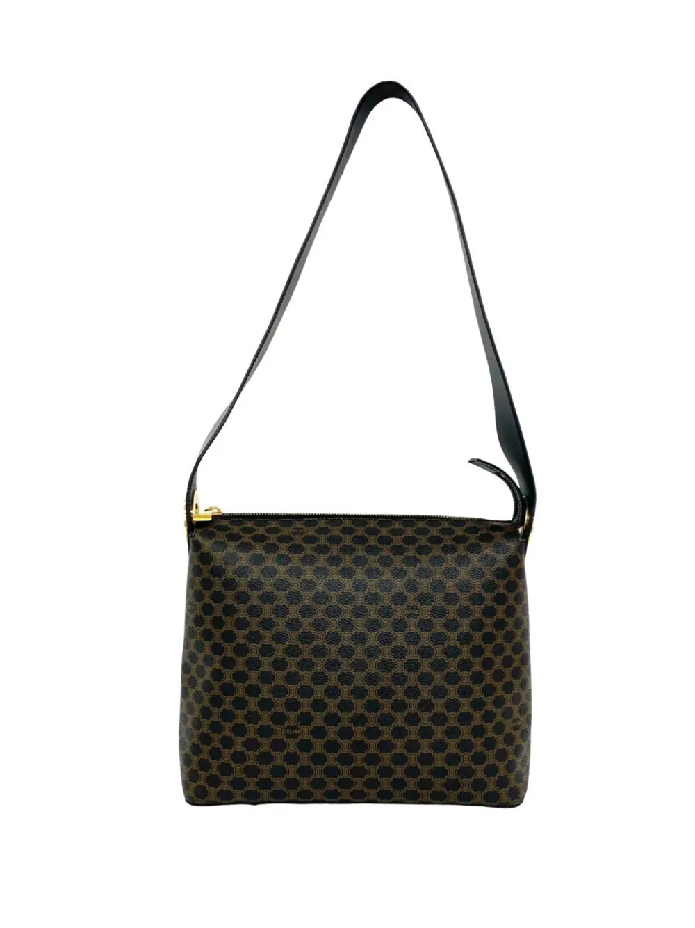 Celine Pre-Owned 1998 Macadam Coated Canvas crossbody bag - Marrone