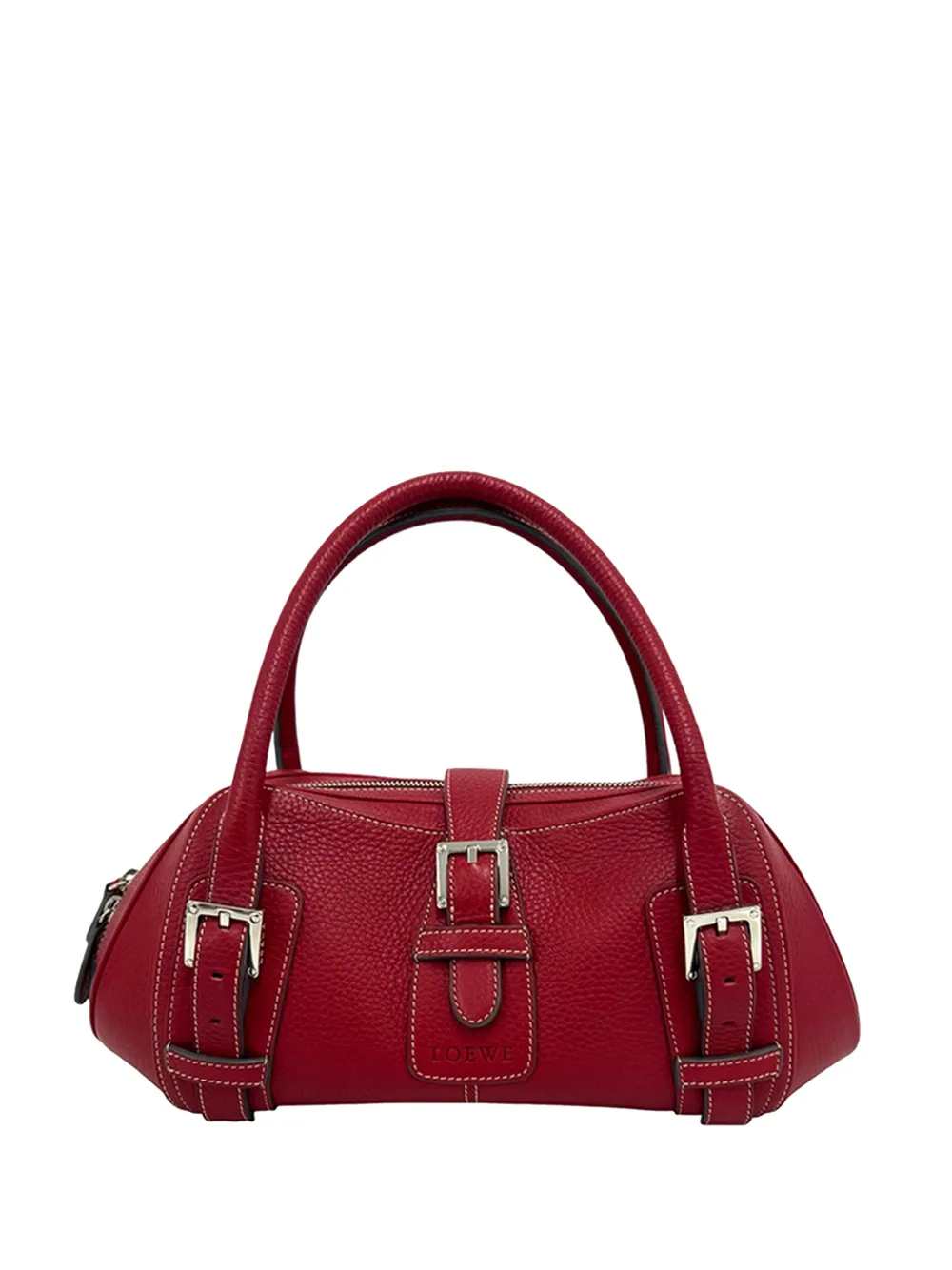 Loewe Pre-Owned 2000-2026 Leather Senda handbag - Rosso