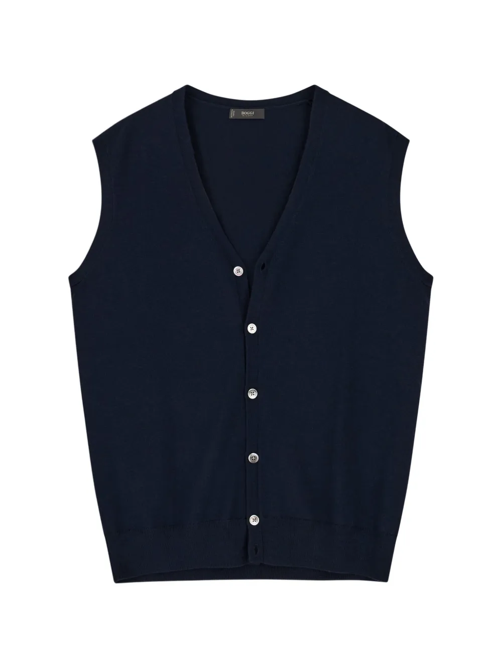 Boggi Milano waistcoat in extrafine merino-wool - Blu