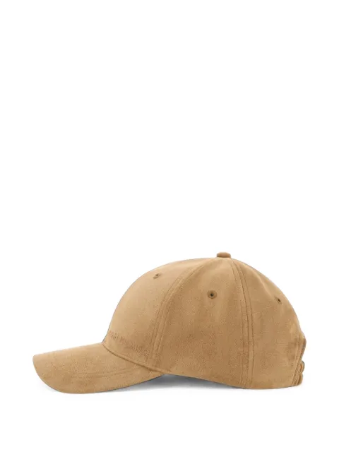 Boggi Milano peaked cap in suede-look fabric