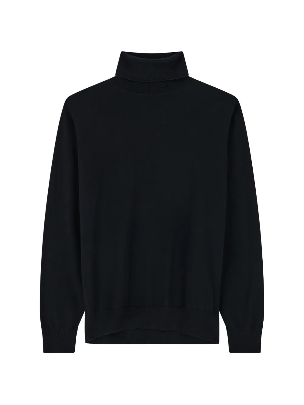 Boggi Milano turtleneck-jumper in extrafine merino-wool - Nero