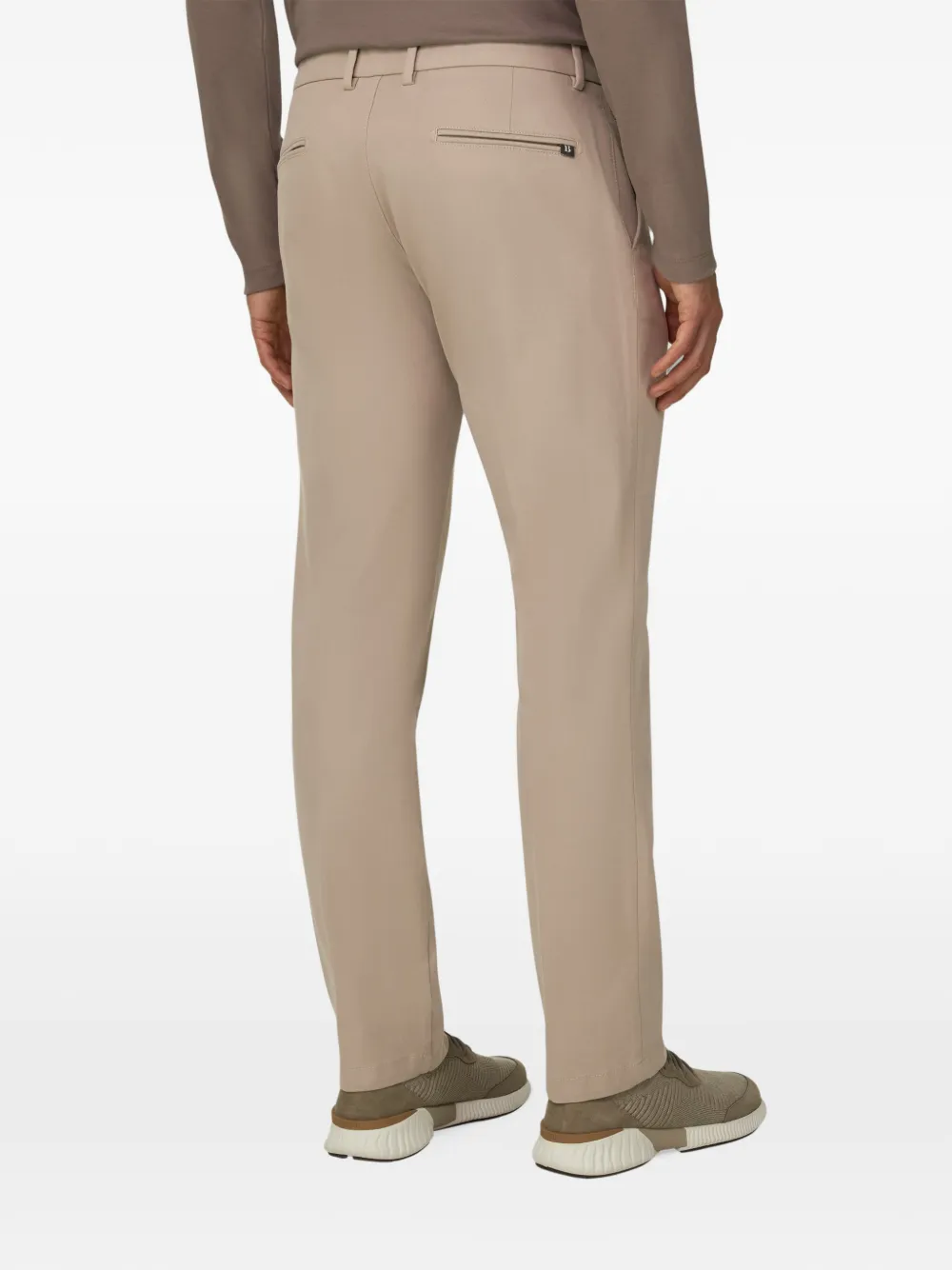 Boggi Milano Stretch katoenen broek Beige