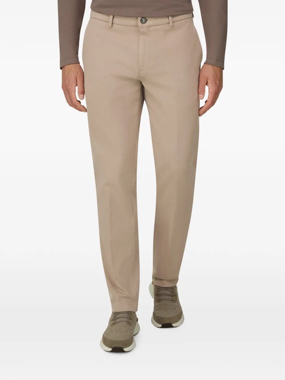 Boggi Milano Stretch katoenen broek Beige