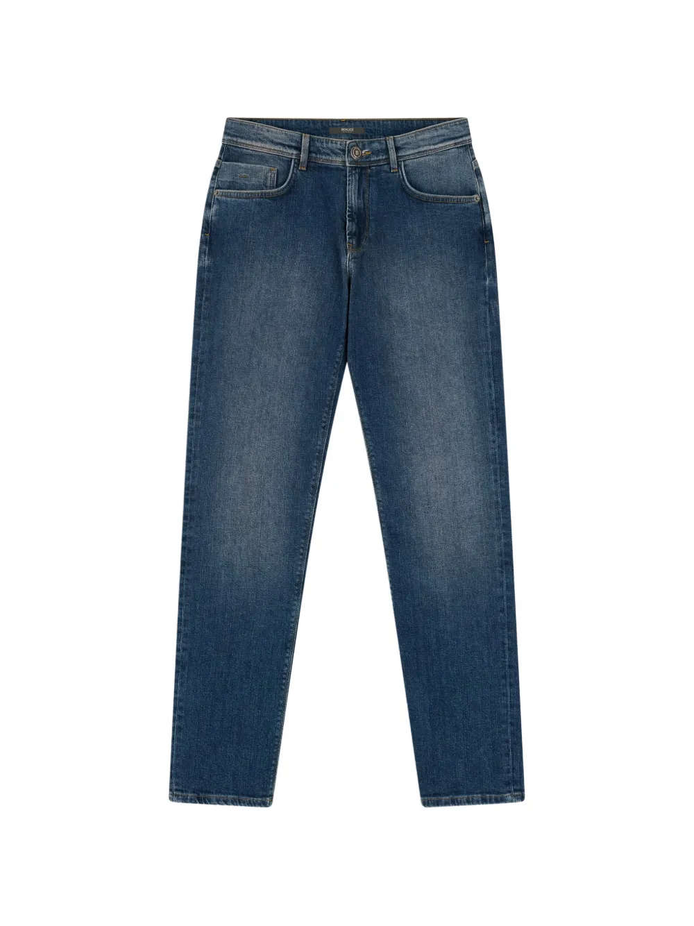 Boggi Milano jeans in medium blue stretch denim