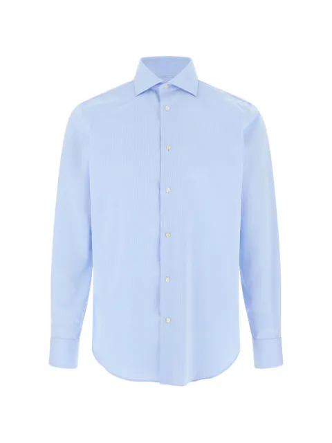 Boggi Milano checked cotton non-iron regular-fit shirt
