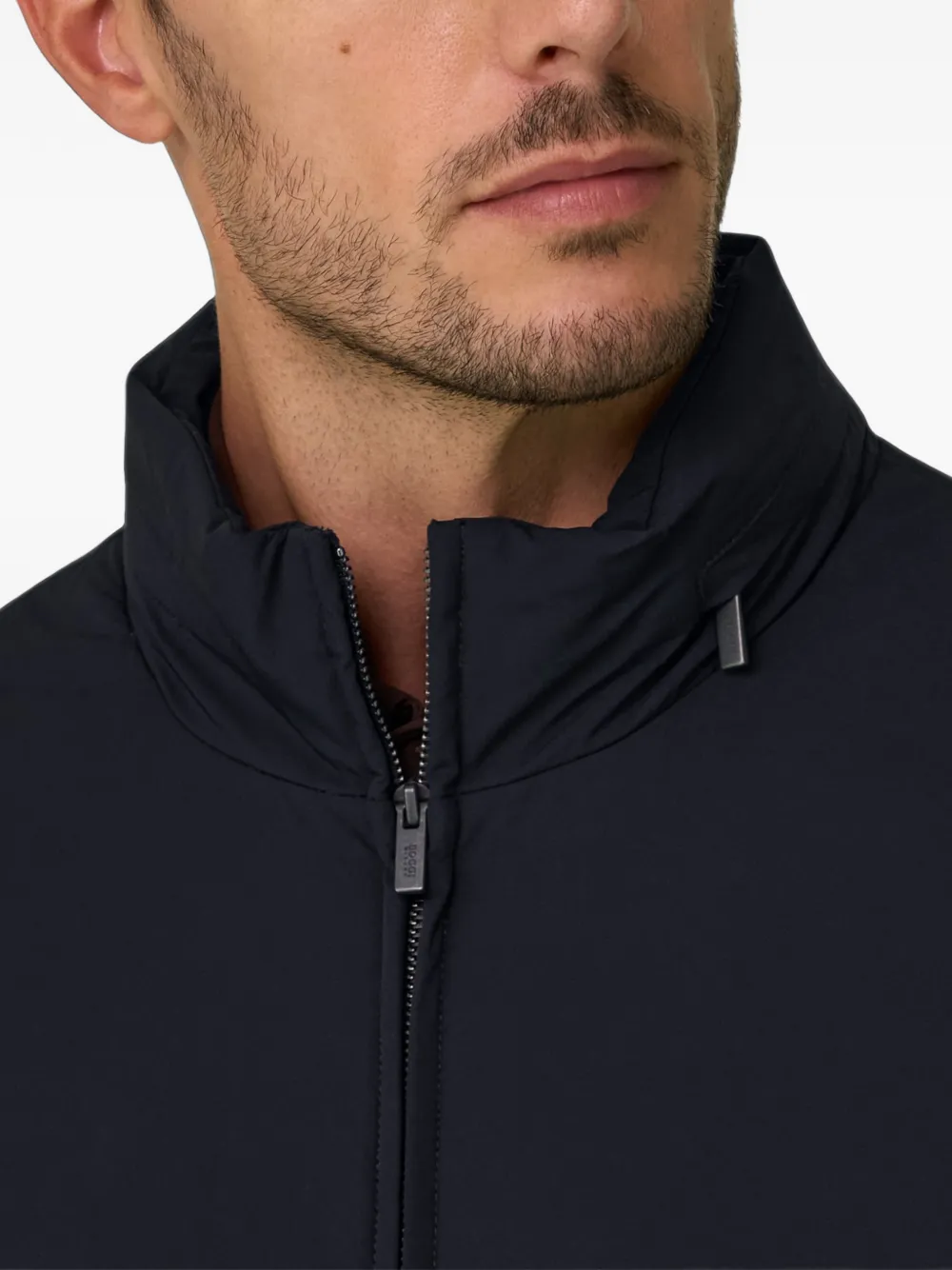 Boggi Milano B Tech bomberjack van technische stof Blauw