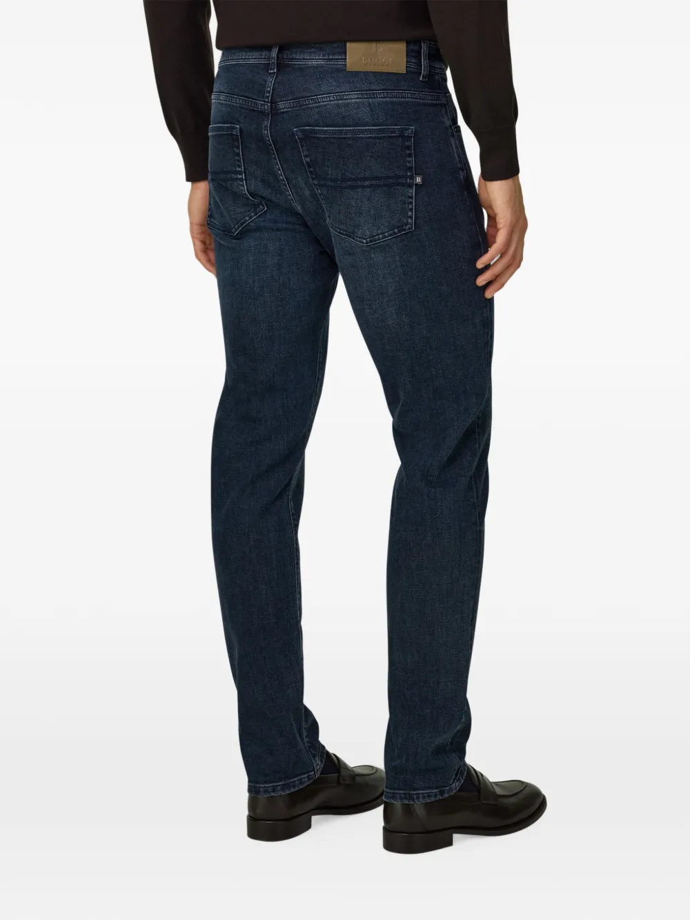 Boggi Milano Jeans van stretch denim Blauw