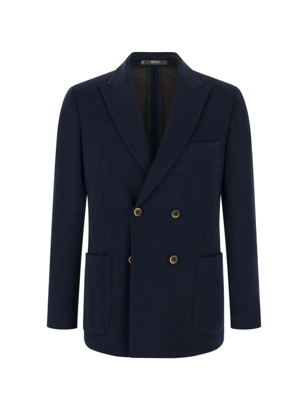 Boggi Milano Brooklyn double-breasted blazer in wool blend B Jersey - Blu