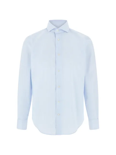 Boggi Milano camisa slim de algodón con motivo de rayas