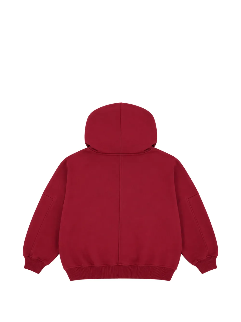 Dolce & Gabbana Kids logo-embroidered zip-up hoodie Rood