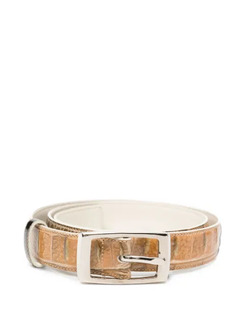Dolce & Gabbana Pre-Owned cinturón con efecto de piel de cocodrilo 2000