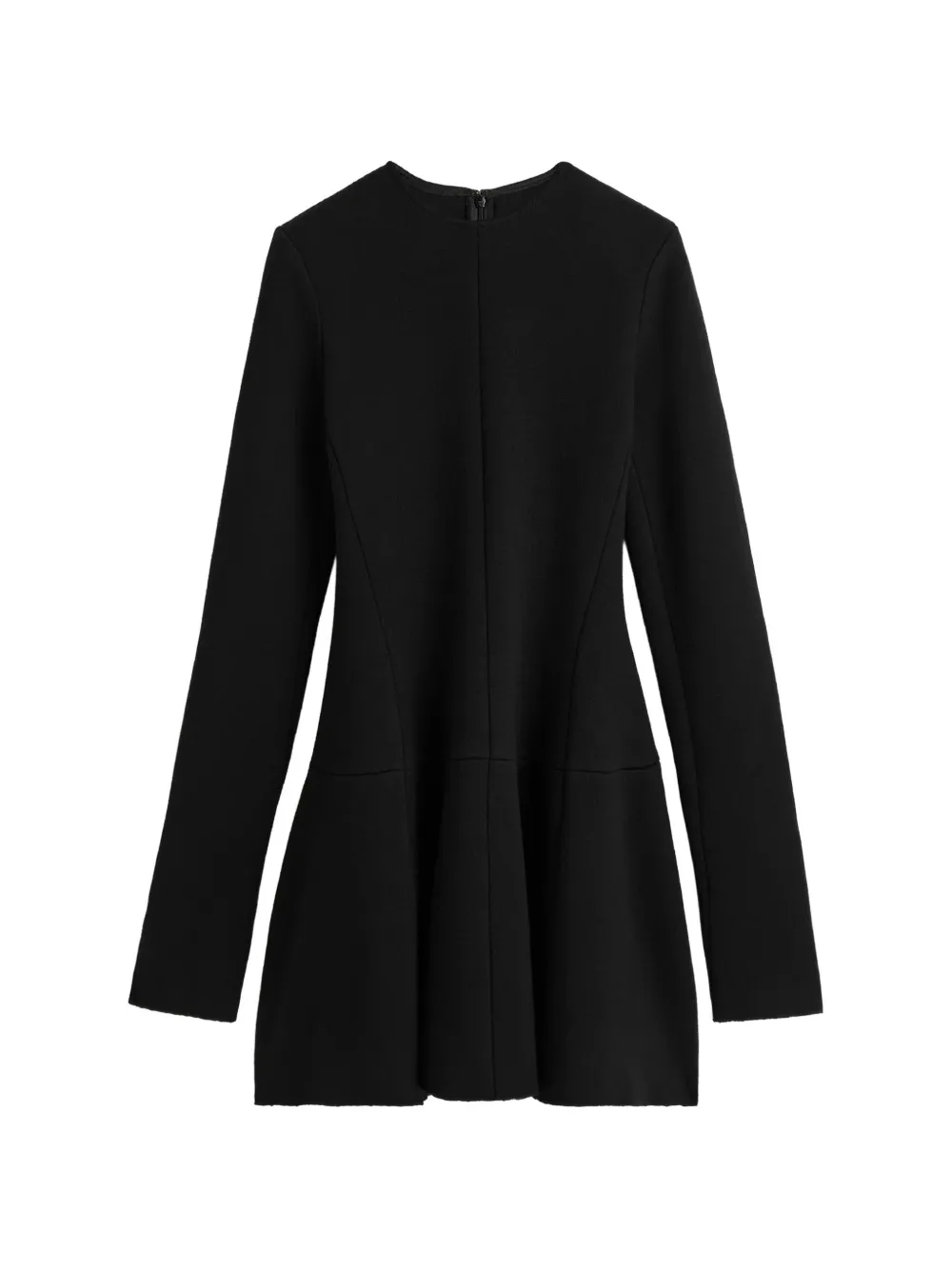 TOTEME wool skater dress black Zwart