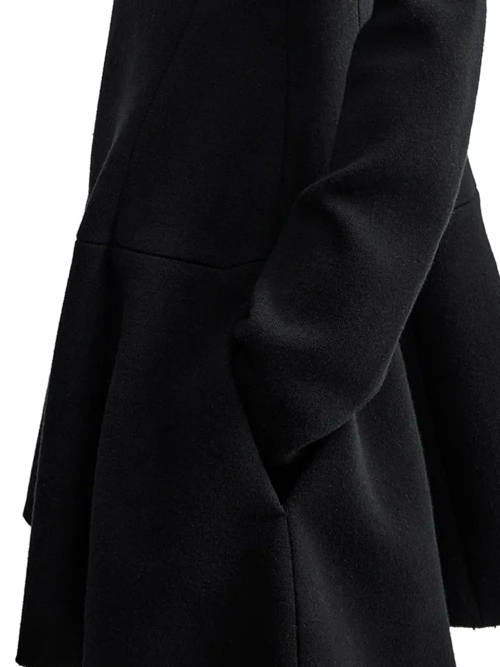 TOTEME wool skater dress black Zwart