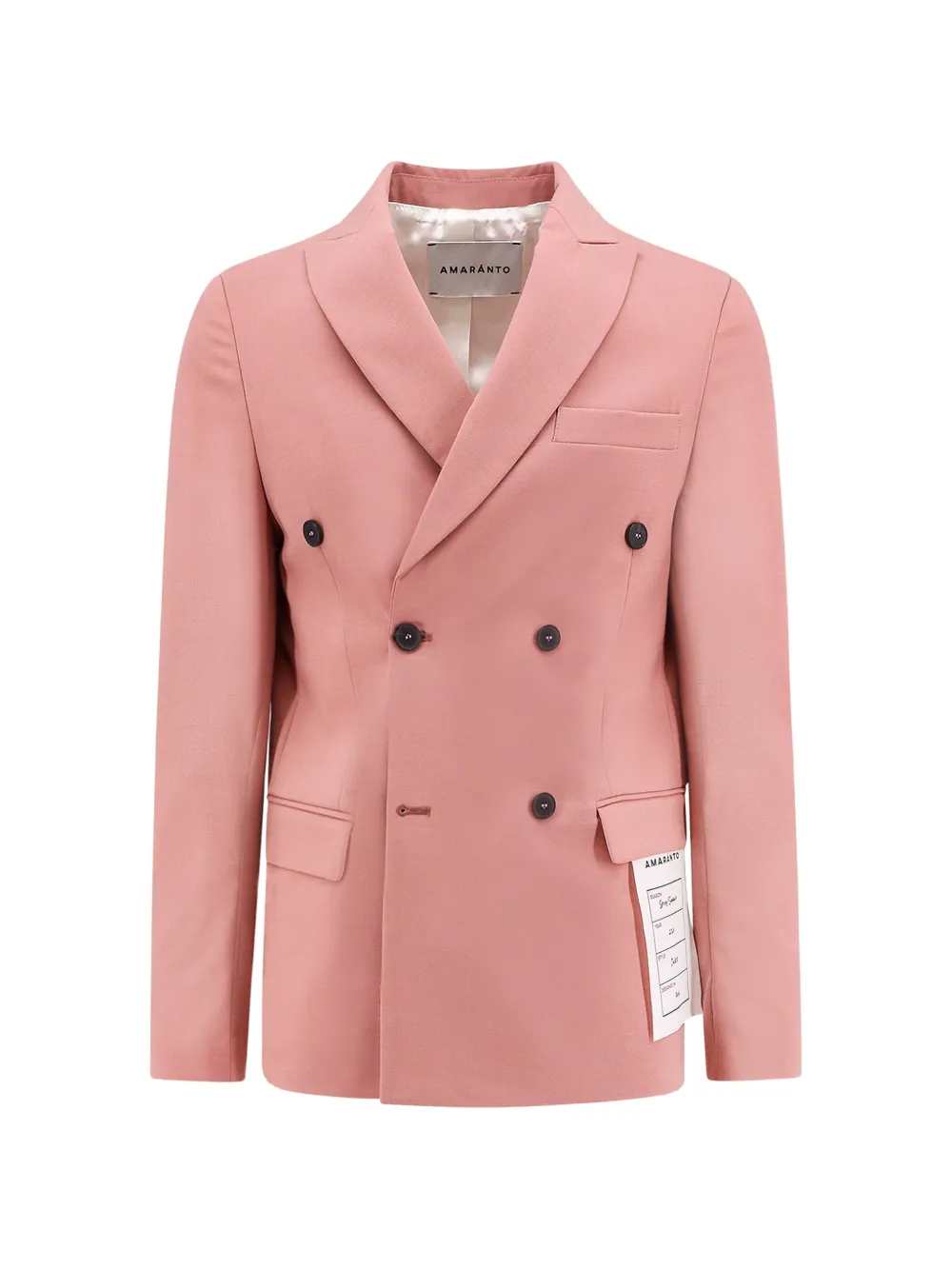 AMARANTO double-breasted peak-lapel blazer · 50