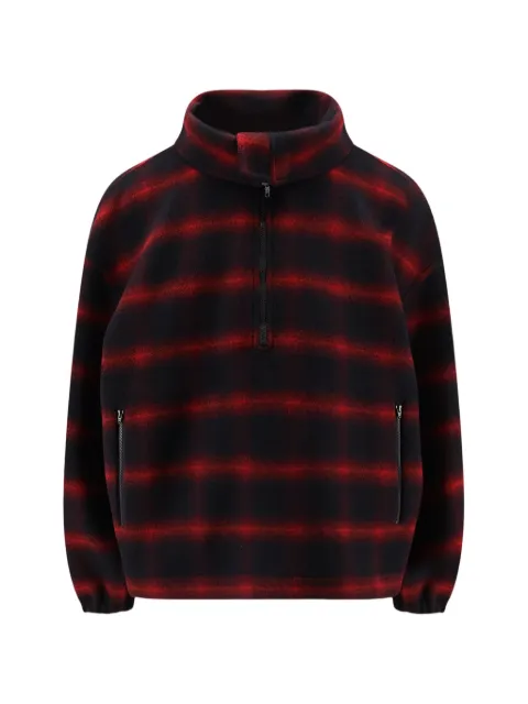 Balenciaga check-pattern quarter-zip jacket