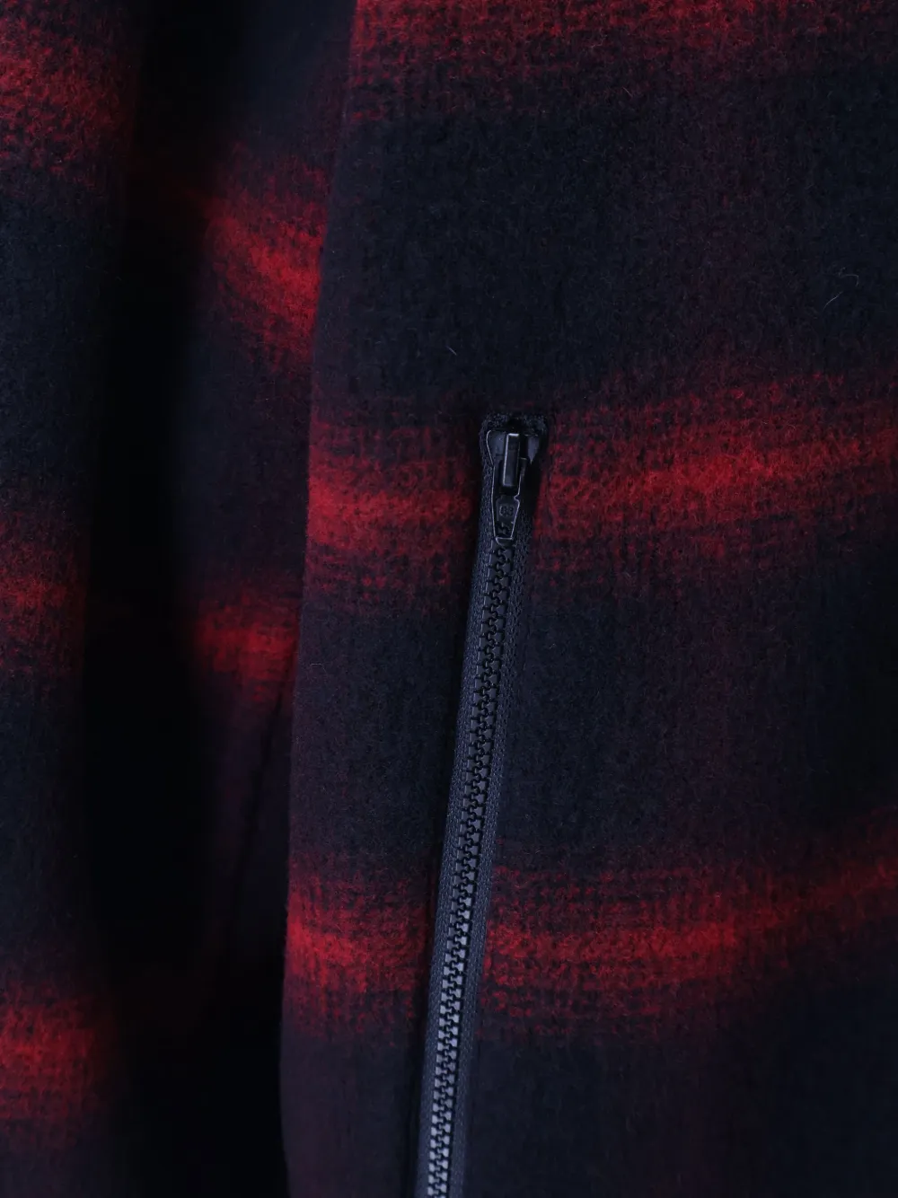 Balenciaga Geruit jack met kwartrits Zwart