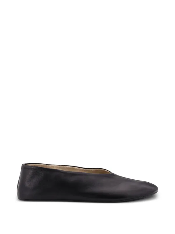 The Row Stella Slippers in Black