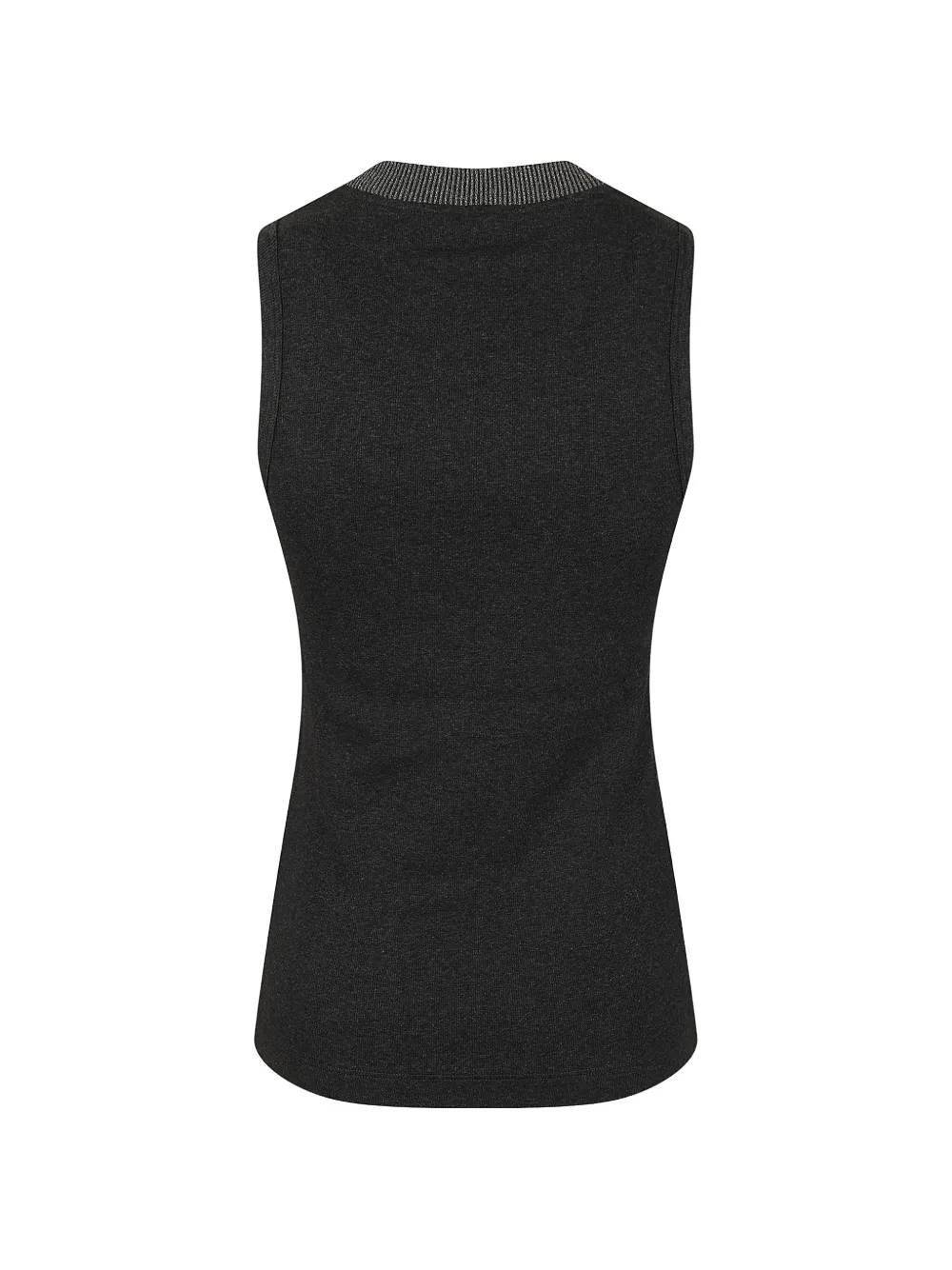 Peserico Mouwloze top met metallic afwerking Grijs