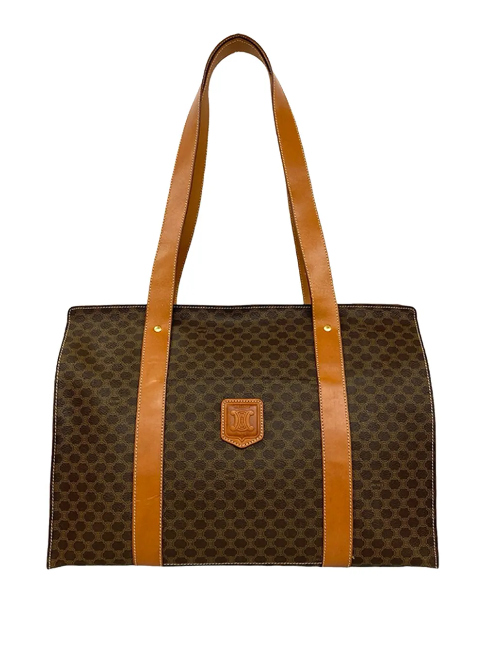 Celine Pre-Owned 1998 Macadam Coated Canvas tote bag - Marrone
