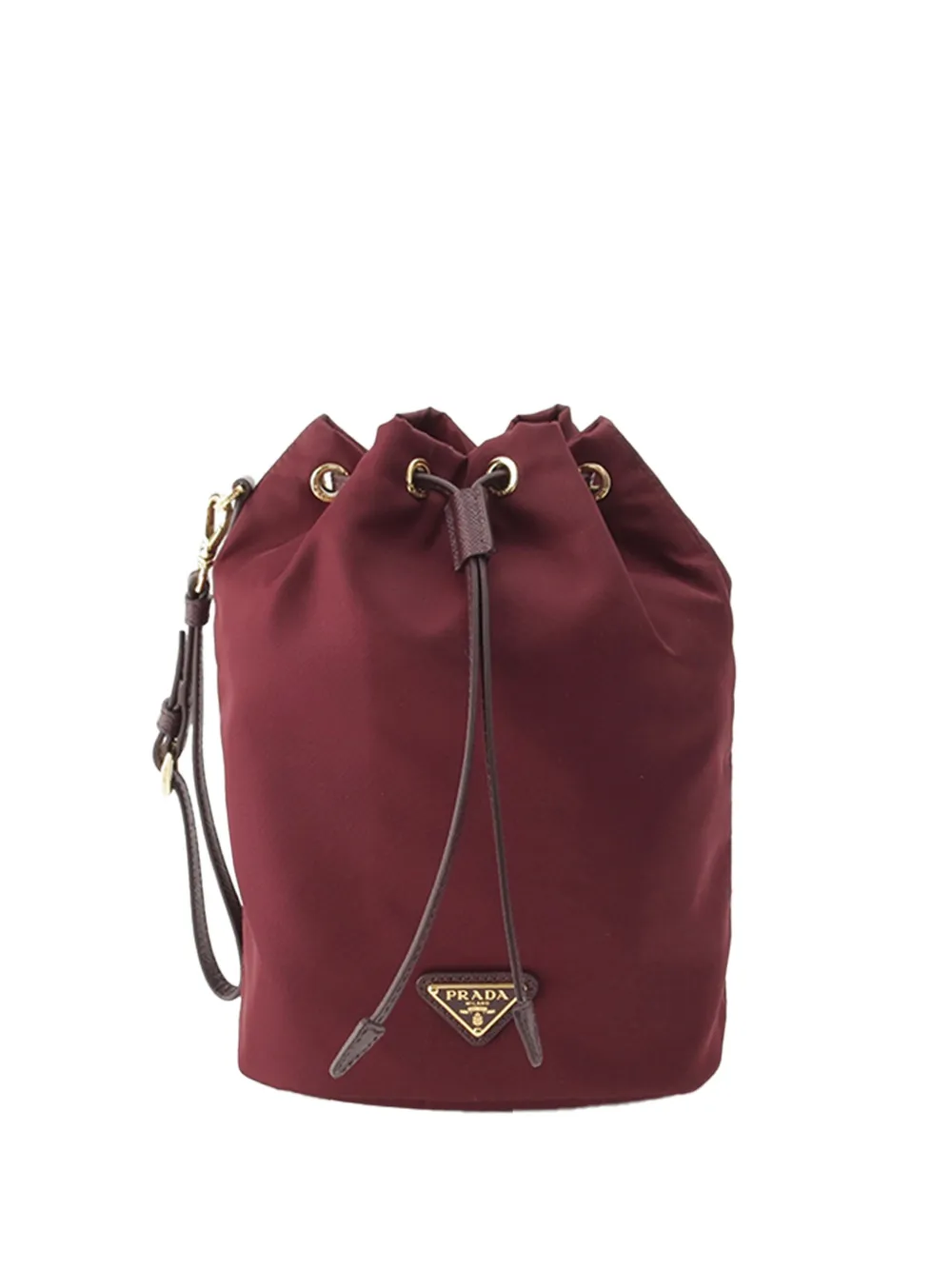 Prada Pre-Owned 2013-2026 Tessuto Drawstring pouch - Rosso