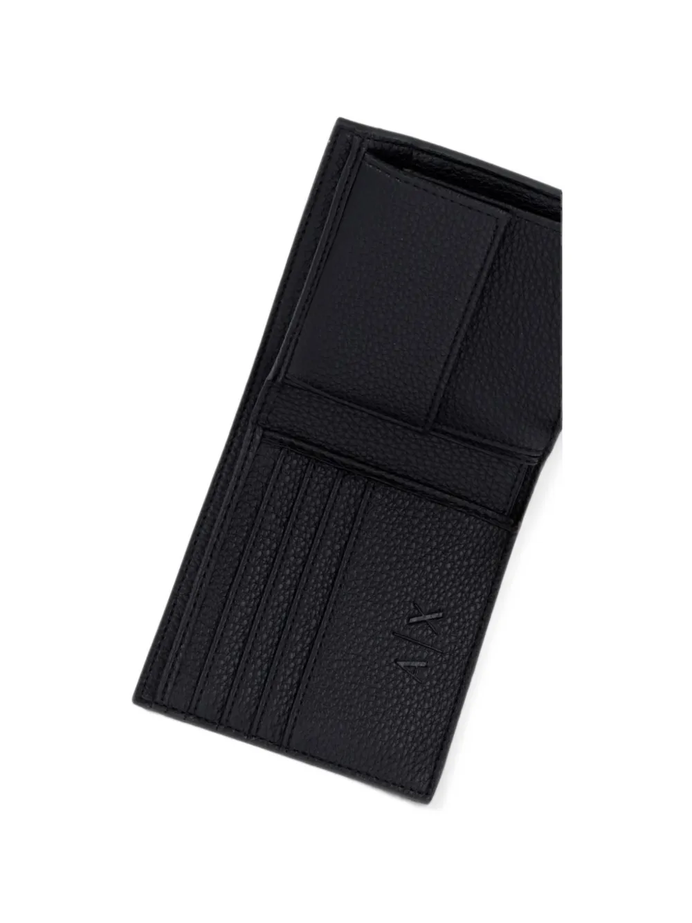 Armani Exchange logo-embossed bifold wallet Zwart