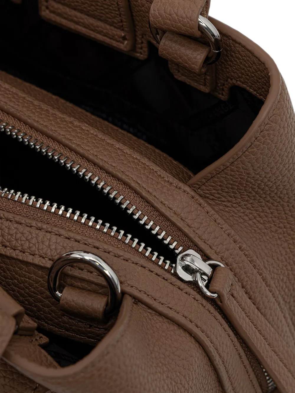 Armani Exchange logo-plaque grained-texture tote bag Bruin