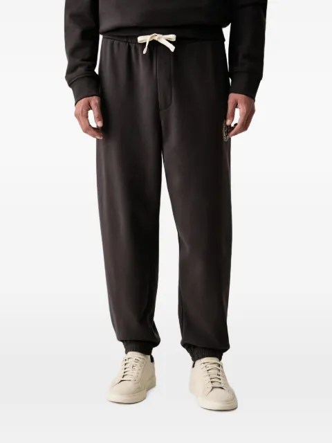 Armani Exchange logo-patch drawstring track pants