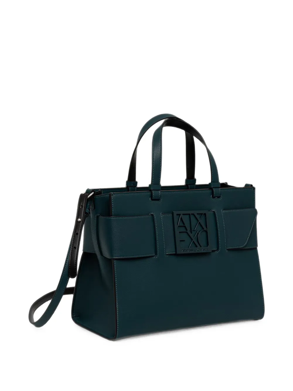 Armani Exchange logo-plaque tote bag Groen