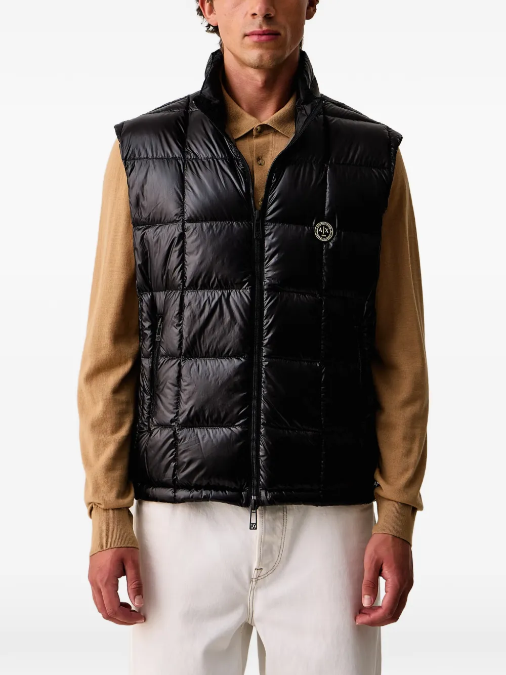 Armani Exchange キルティング ベスト | ブラック | Image 1