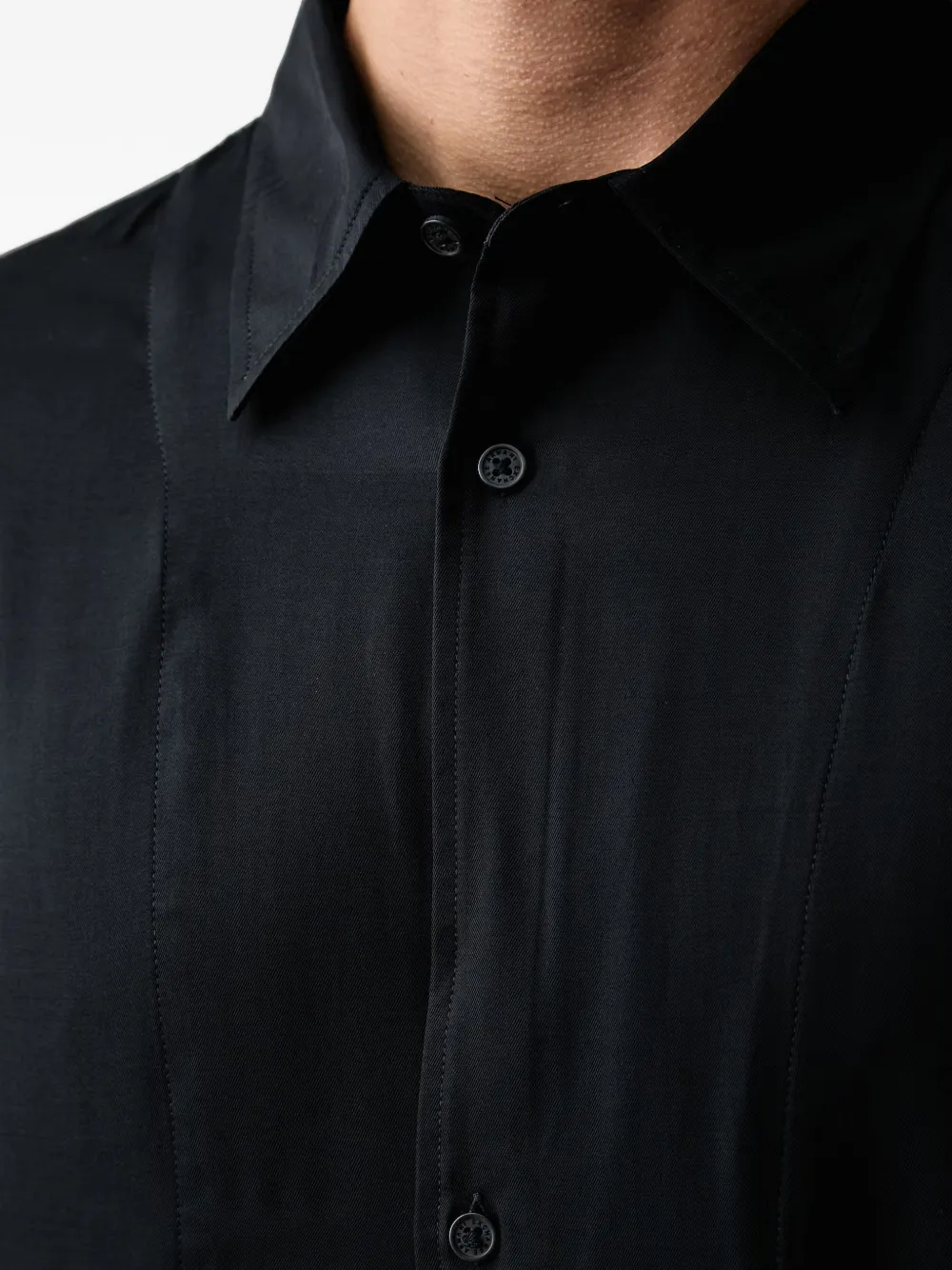 Armani Exchange long-sleeve button-down shirt Zwart