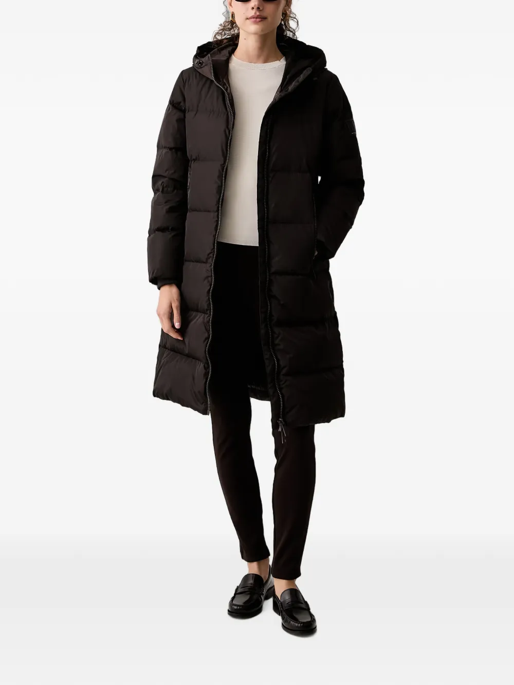 Armani Exchange hooded padded parka coat Bruin