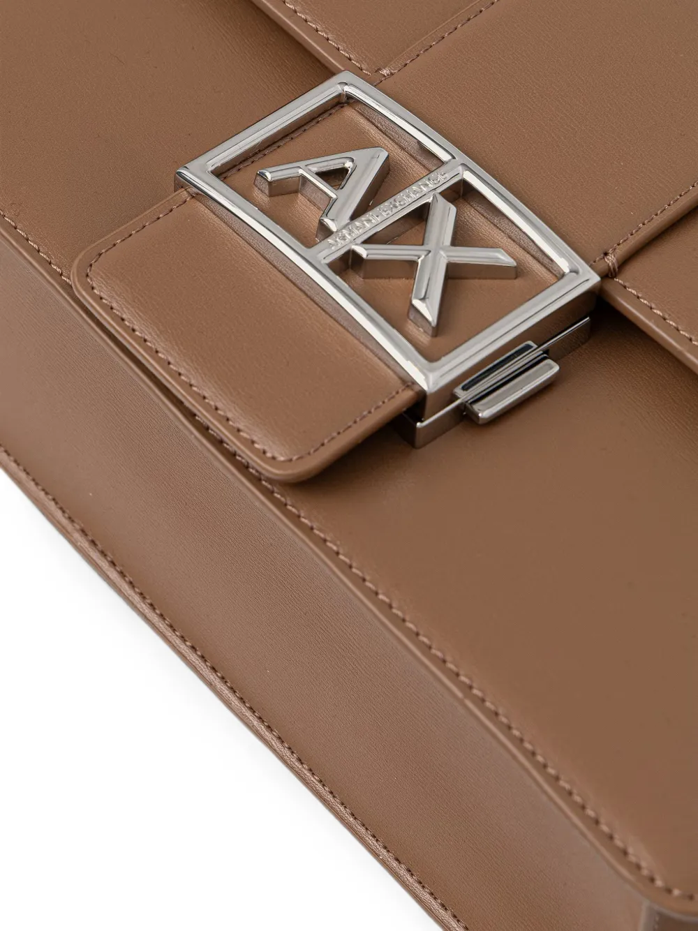 Armani Exchange logo-plaque crossbody bag Bruin