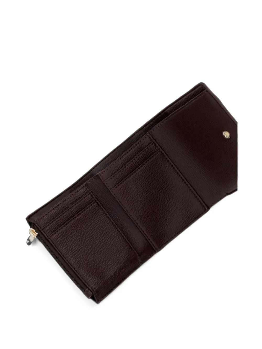 Armani Exchange logo-plaque pebbled-effect wallet Bruin
