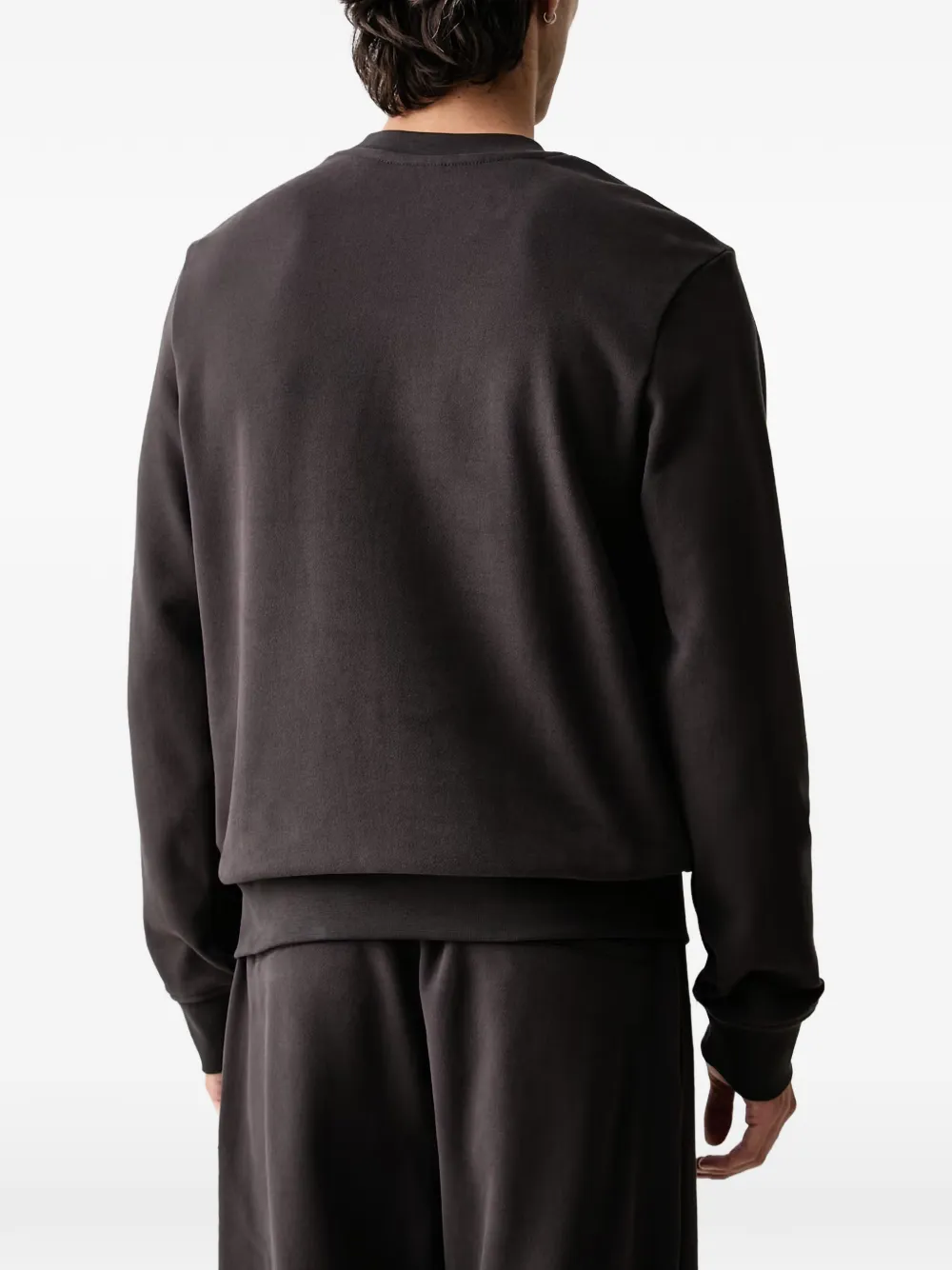 Armani Exchange Trui met logopatch Bruin