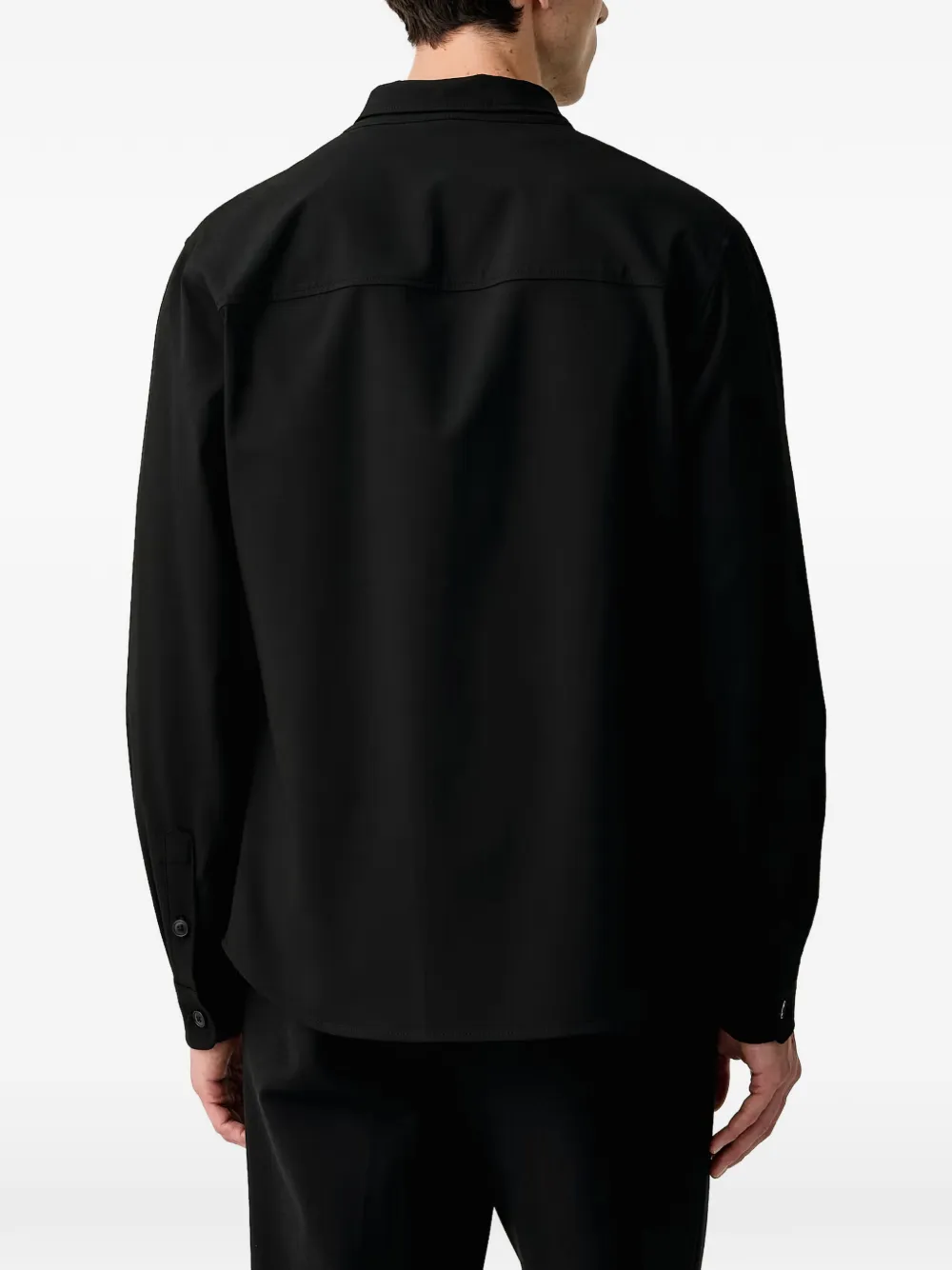 Armani Exchange logo-tag blazer Zwart