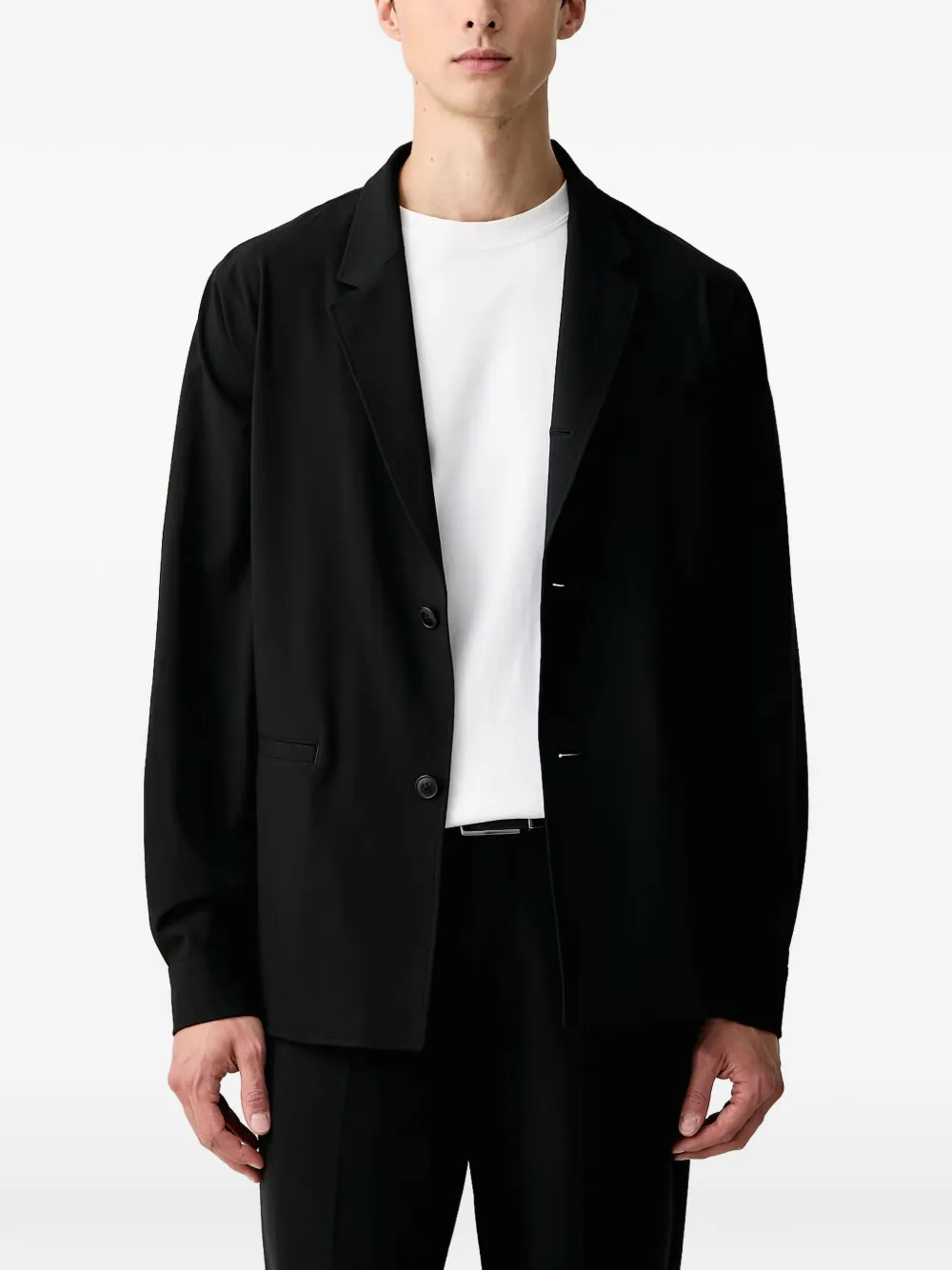 Armani Exchange logo-tag blazer