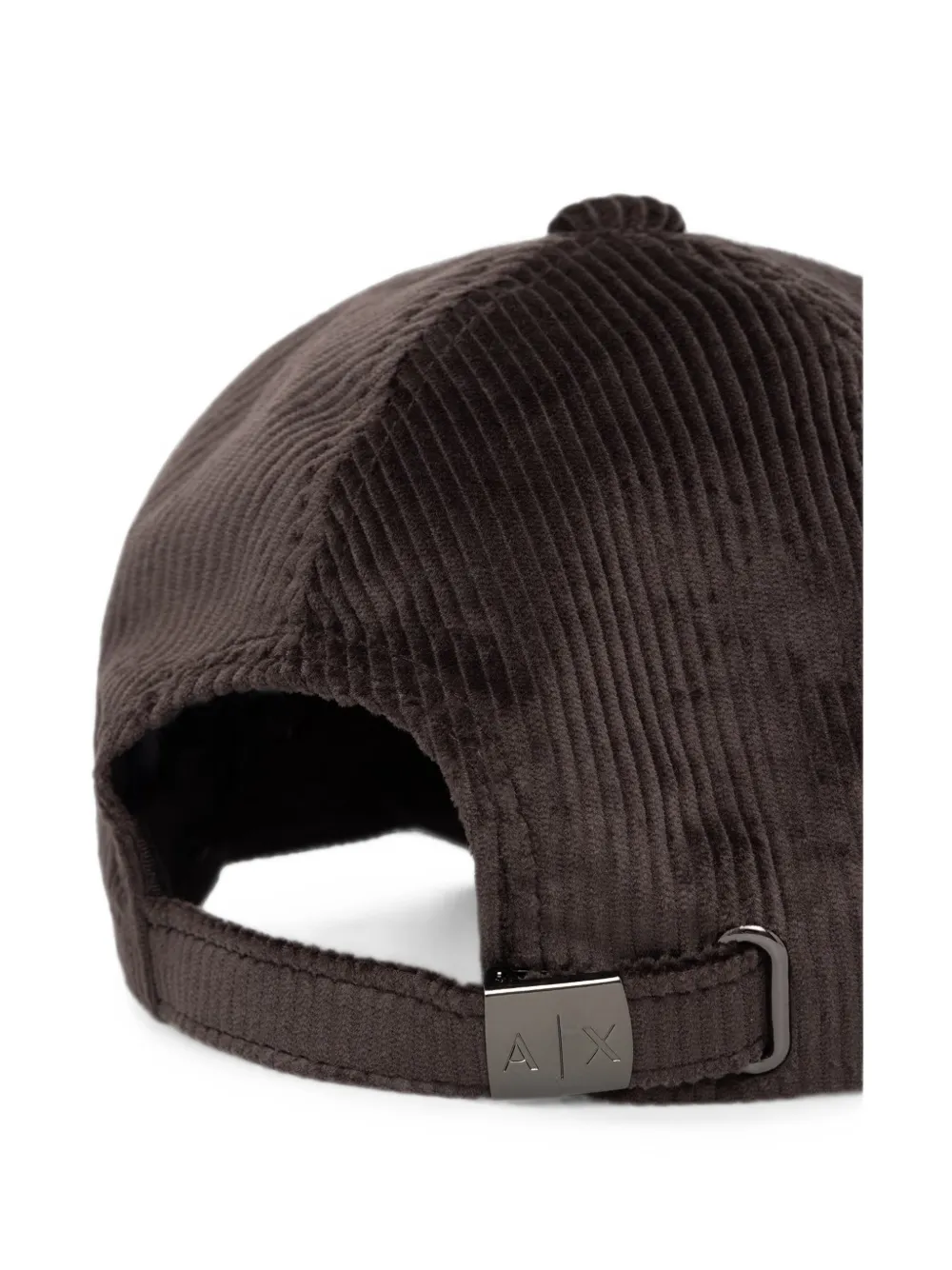 Armani Exchange logo-embroidered corduroy baseball cap Bruin