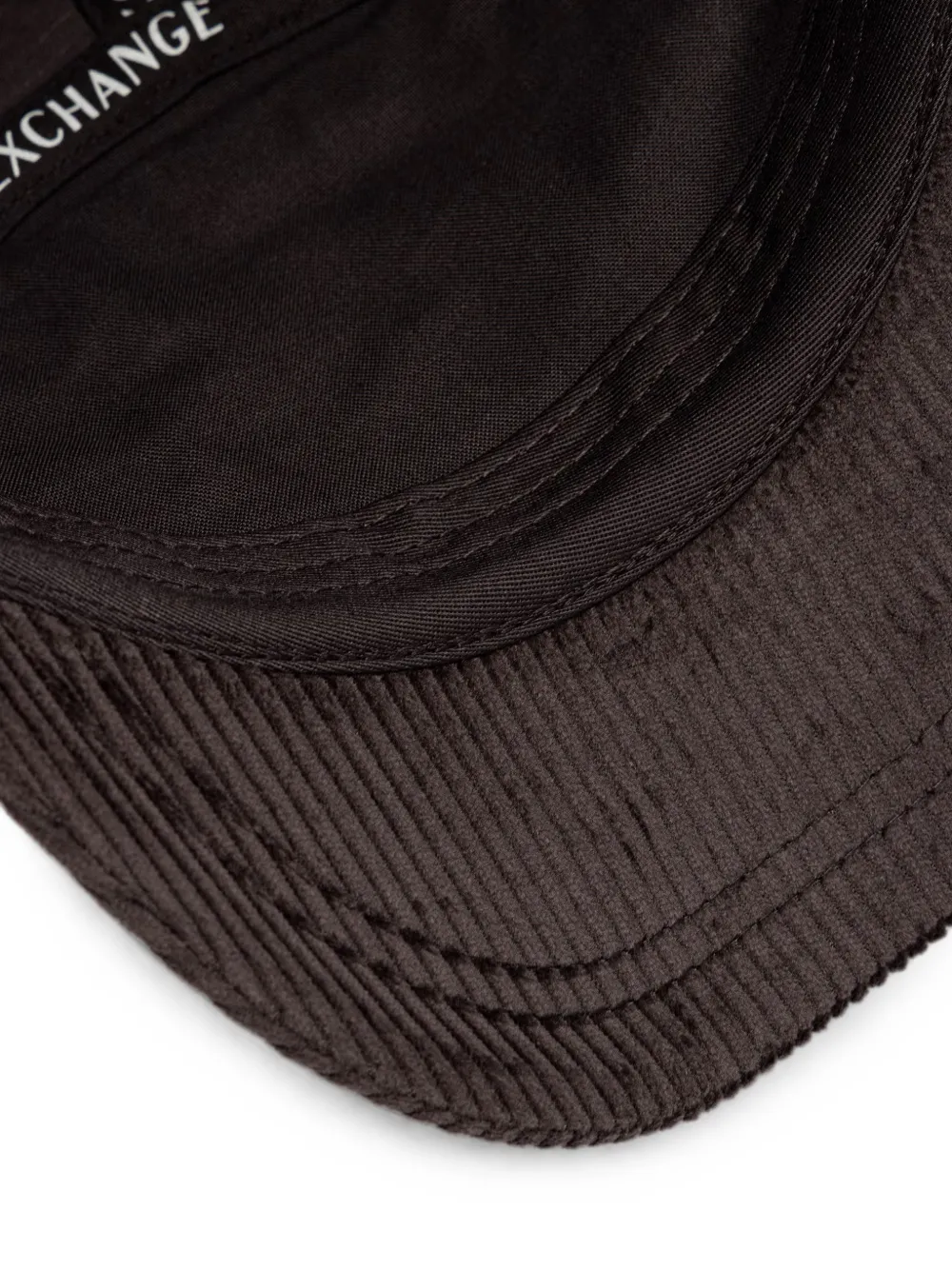 Armani Exchange logo-embroidered corduroy baseball cap Bruin