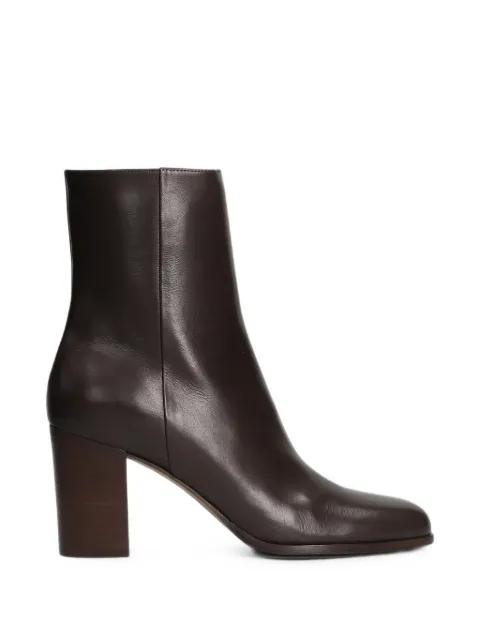 mara bini round-toe block-heel ankle boots