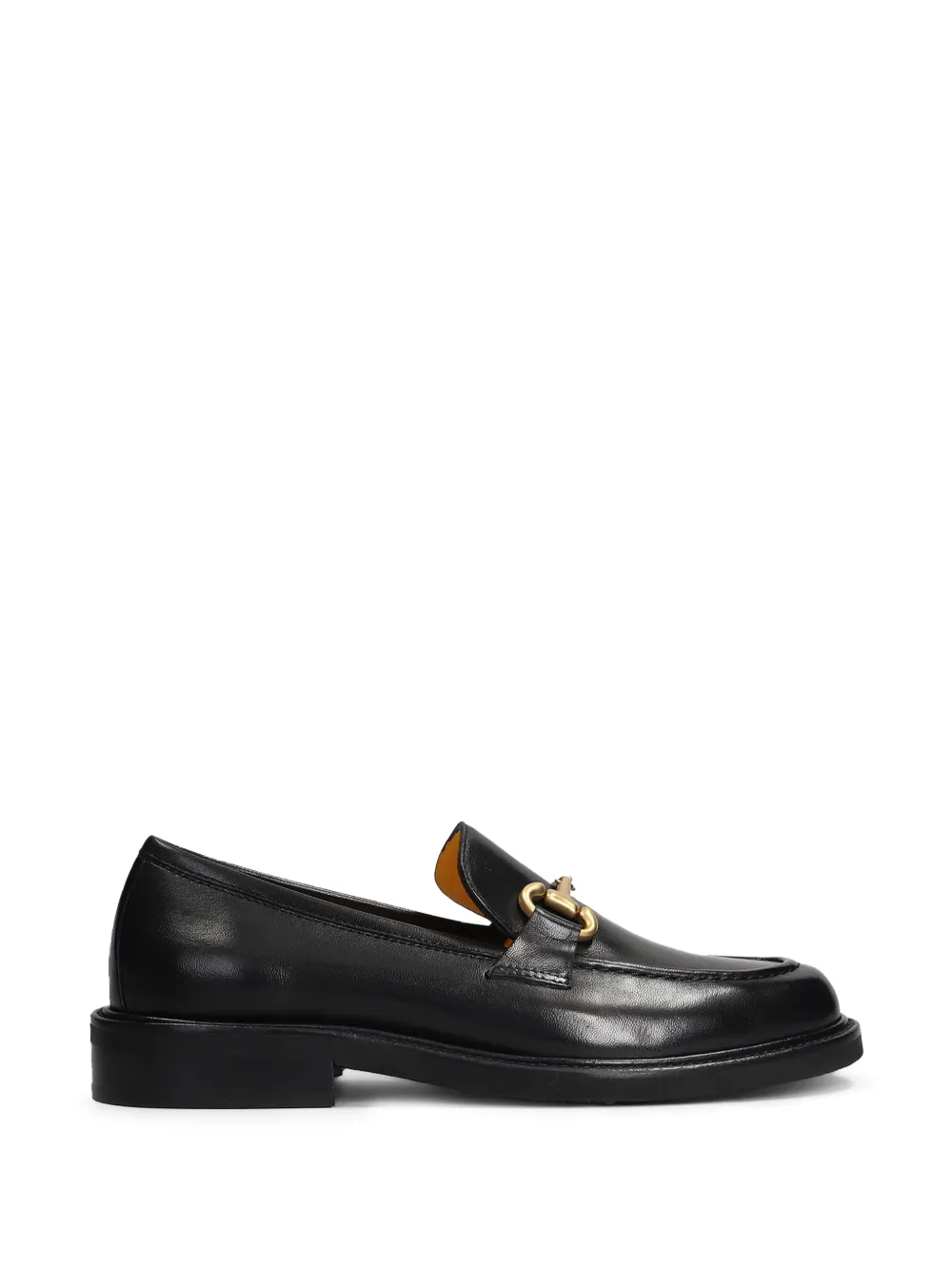 mara bini buckle-detail leather loafers - Schwarz